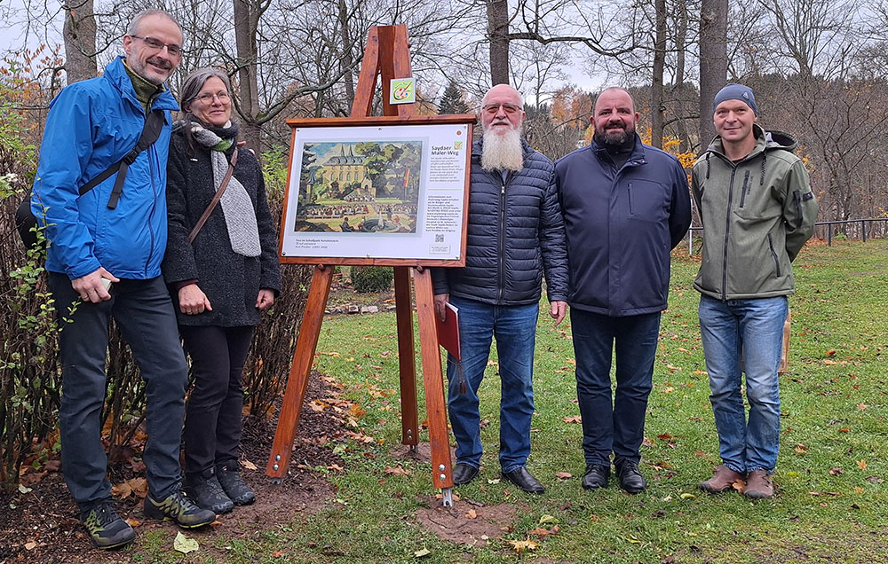 Verantwortliche an der Staffelei